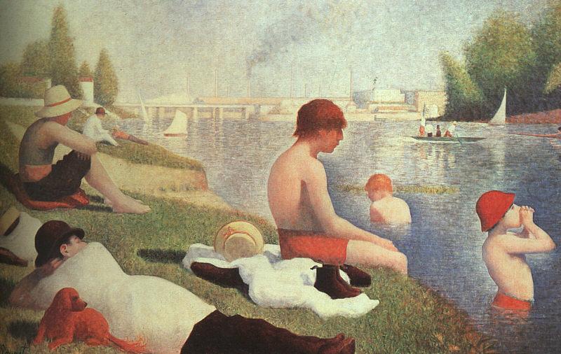 Bathing at Asniers, Georges Seurat